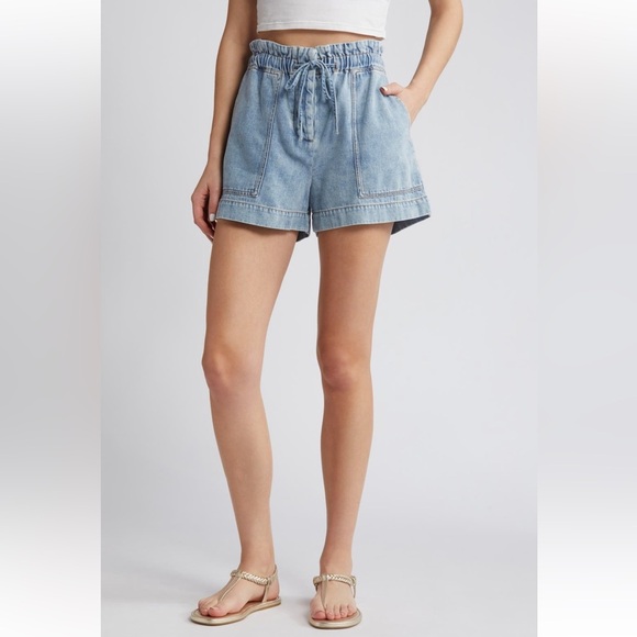 🎸RAILS🎸🔥NWT🔥Foster Paperbag Denim Shorts— in Faded Indigo— Small